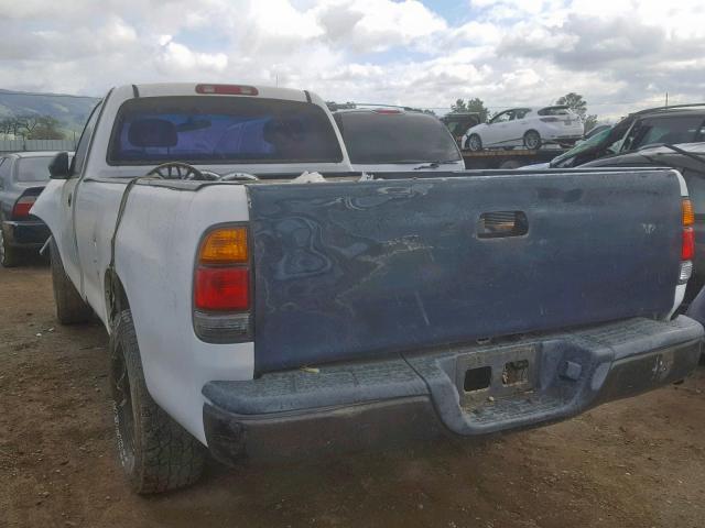 5TBJN32121S173975 - 2001 TOYOTA TUNDRA WHITE photo 3