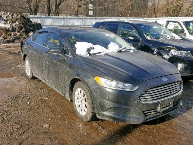 3FA6P0G79DR315609 - 2013 FORD FUSION S BLACK photo 1