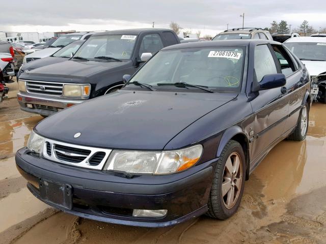 YS3DF55K322024672 - 2002 SAAB 9-3 SE BLUE photo 2