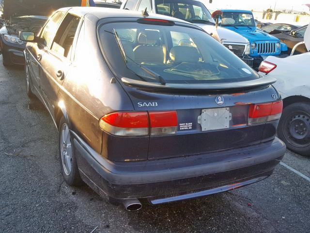 YS3DF55K322024672 - 2002 SAAB 9-3 SE BLUE photo 3