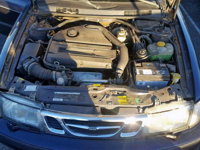 YS3DF55K322024672 - 2002 SAAB 9-3 SE BLUE photo 7