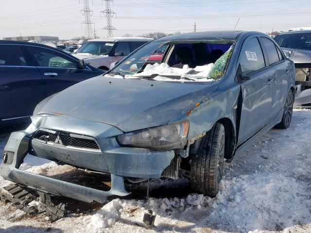 JA3AU86U08U021032 - 2008 MITSUBISHI LANCER GTS BLUE photo 2