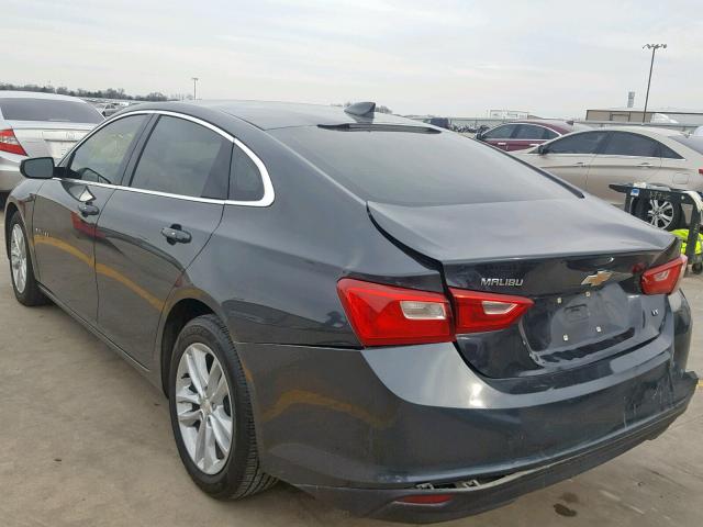 1G1ZE5ST3HF131180 - 2017 CHEVROLET MALIBU LT BLACK photo 3