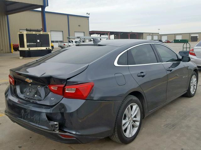 1G1ZE5ST3HF131180 - 2017 CHEVROLET MALIBU LT BLACK photo 4