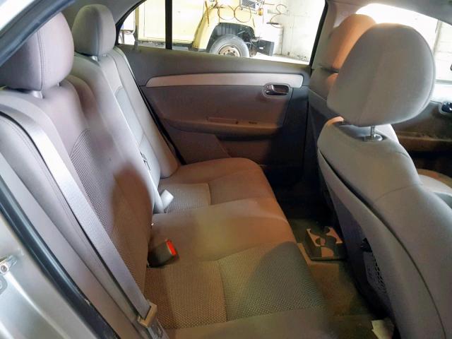 1G1ZA5E04AF281947 - 2010 CHEVROLET MALIBU LS SILVER photo 6