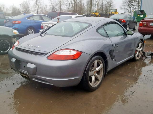 WP0AB29826U783049 - 2006 PORSCHE CAYMAN S GRAY photo 4