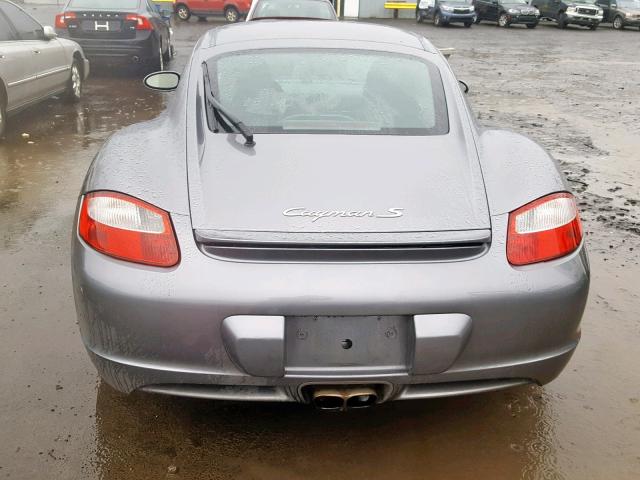 WP0AB29826U783049 - 2006 PORSCHE CAYMAN S GRAY photo 6