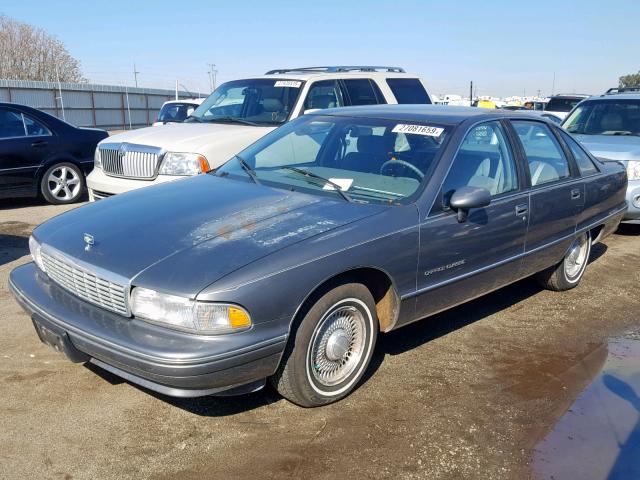 1G1BN53E8MW182735 - 1991 CHEVROLET CAPRICE CL GRAY photo 2