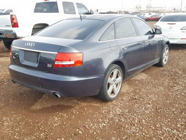 WAUDG74F95N124490 - 2005 AUDI A6 3.2 QUA GRAY photo 4