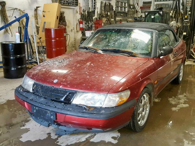 YS3DF78N0V7014013 - 1997 SAAB 900 SE TUR MAROON photo 2