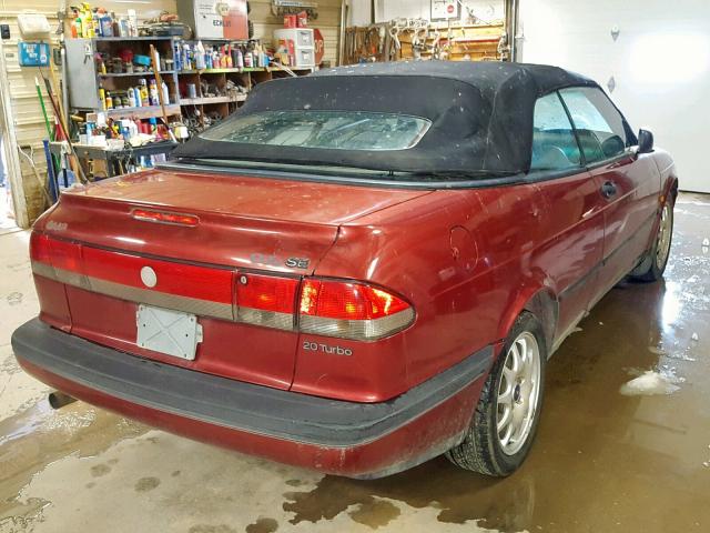 YS3DF78N0V7014013 - 1997 SAAB 900 SE TUR MAROON photo 4