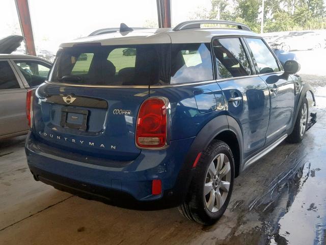 WMZYS7C3XJ3E07368 - 2018 MINI COOPER COU BLUE photo 4