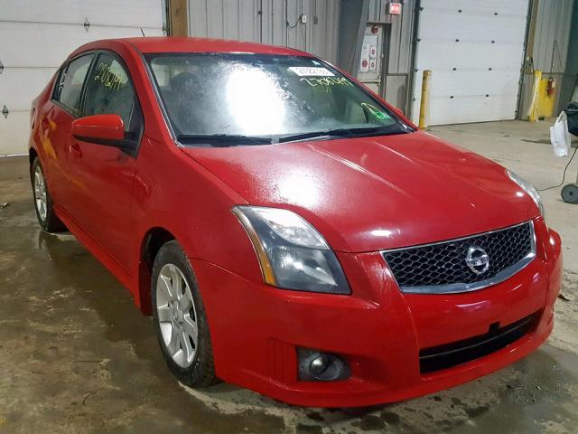 3N1AB6APXCL636321 - 2012 NISSAN SENTRA 2.0 RED photo 1