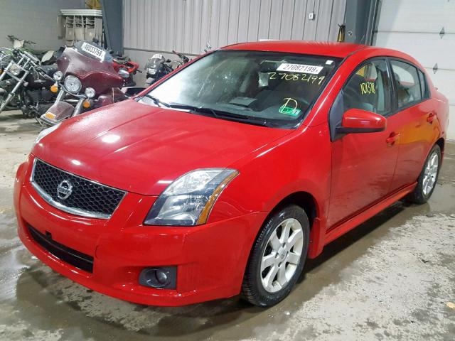 3N1AB6APXCL636321 - 2012 NISSAN SENTRA 2.0 RED photo 2