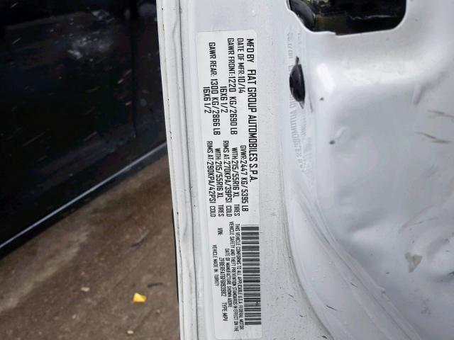 ZFBERFAT6F6193982 - 2015 RAM PROMASTER 白色 照片 10