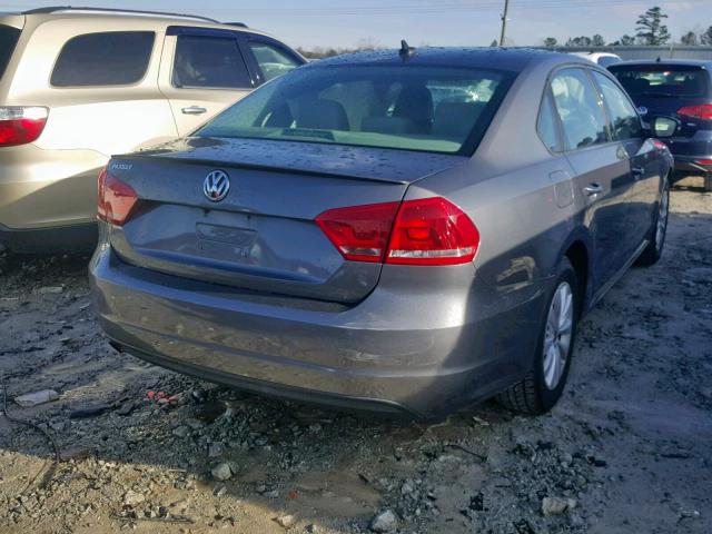 1VWAP7A30DC134414 - 2013 VOLKSWAGEN PASSAT S GRAY photo 4