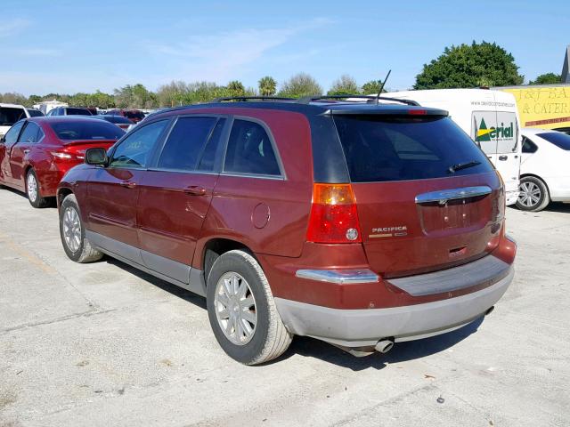 2A8GF68X67R322796 - 2007 CHRYSLER PACIFICA T BURGUNDY photo 3