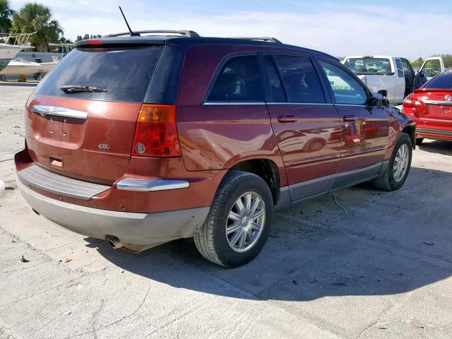 2A8GF68X67R322796 - 2007 CHRYSLER PACIFICA T BURGUNDY photo 4