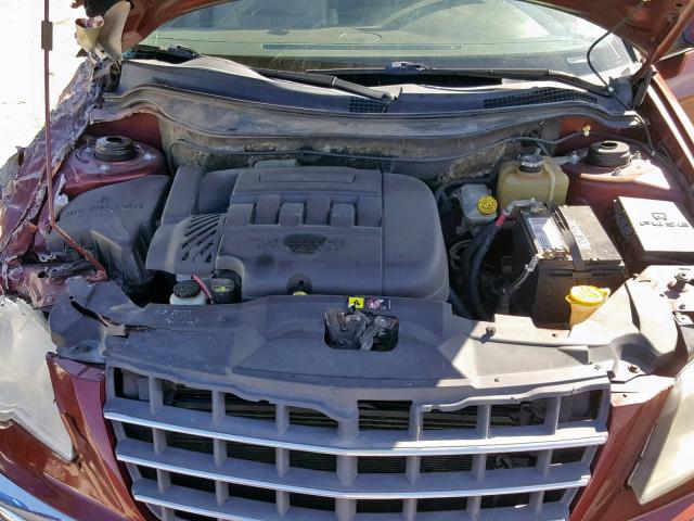 2A8GF68X67R322796 - 2007 CHRYSLER PACIFICA T BURGUNDY photo 7