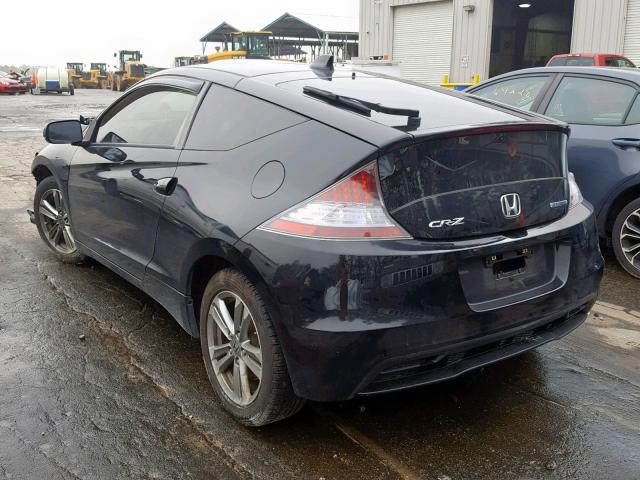 JHMZF1C46DS002659 - 2013 HONDA CR-Z BLACK photo 3