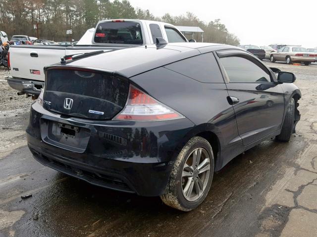 JHMZF1C46DS002659 - 2013 HONDA CR-Z BLACK photo 4