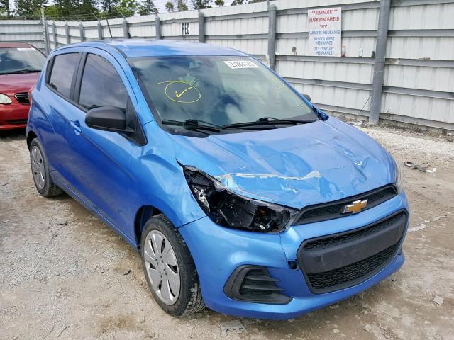 KL8CB6SA4GC579754 - 2016 CHEVROLET SPARK LS BLUE photo 1