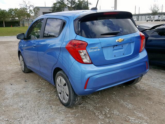 KL8CB6SA4GC579754 - 2016 CHEVROLET SPARK LS BLUE photo 3