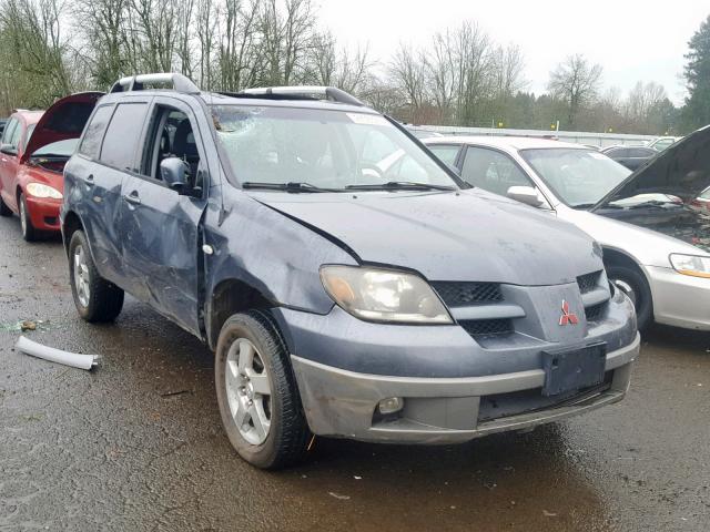 JA4LZ41GX3U116402 - 2003 MITSUBISHI OUTLANDER GRAY photo 1