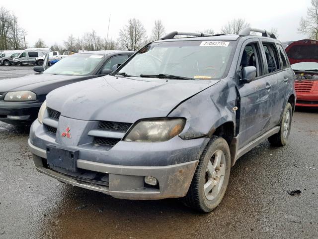 JA4LZ41GX3U116402 - 2003 MITSUBISHI OUTLANDER GRAY photo 2