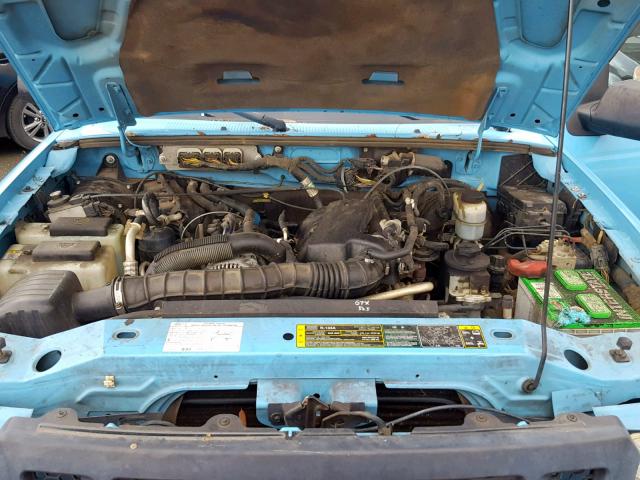 1FTYR11U57PA35442 - 2007 FORD RANGER BLUE photo 7