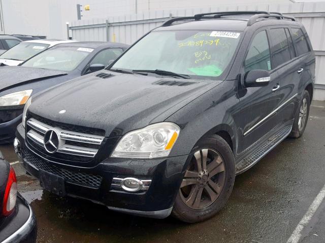 4JGBF71E57A226092 - 2007 MERCEDES-BENZ GL 450 4MA BLACK photo 2