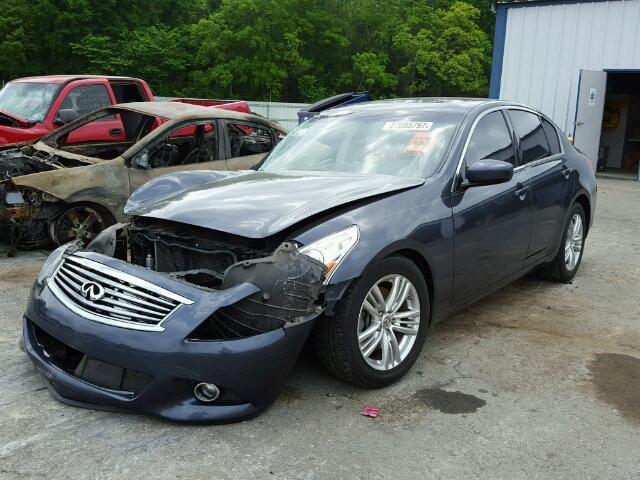 JN1CV6AP9BM504431 - 2011 INFINITI G37 BASE/S BLUE photo 2