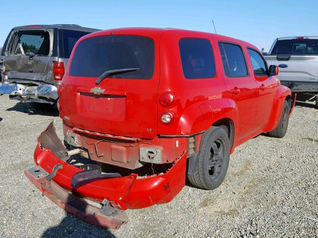 3GNDA23D88S647556 - 2008 CHEVROLET HHR LT RED photo 4