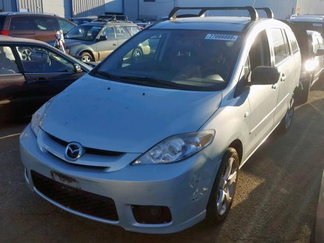 JM1CR29L370143367 - 2007 MAZDA 5 SILVER photo 2