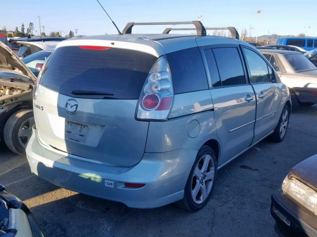 JM1CR29L370143367 - 2007 MAZDA 5 SILVER photo 4