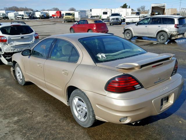 1G2NE52E45M117601 - 2005 PONTIAC GRAND AM S GOLD photo 3