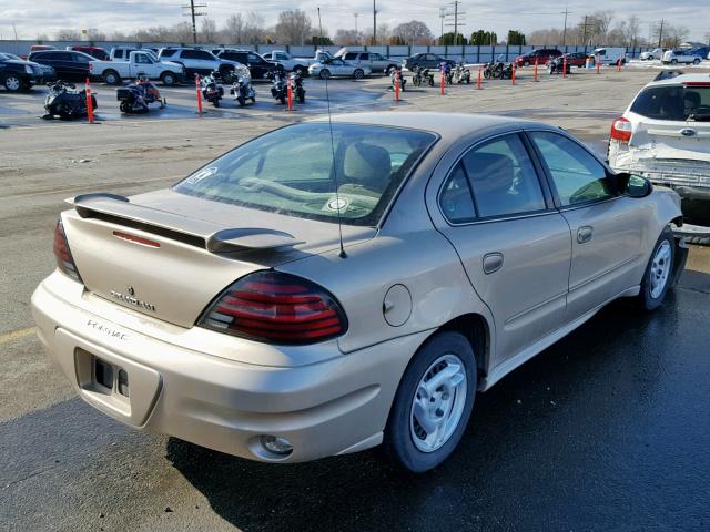 1G2NE52E45M117601 - 2005 PONTIAC GRAND AM S GOLD photo 4