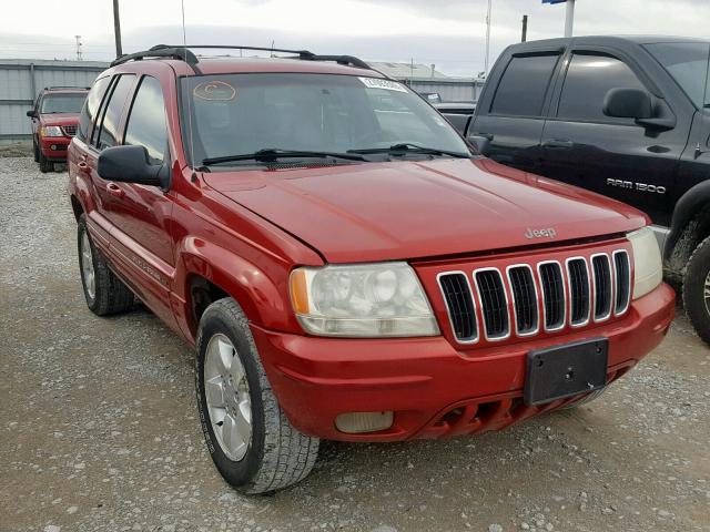 1J4GW58N01C723495 - 2001 JEEP GRAND CHER RED photo 1