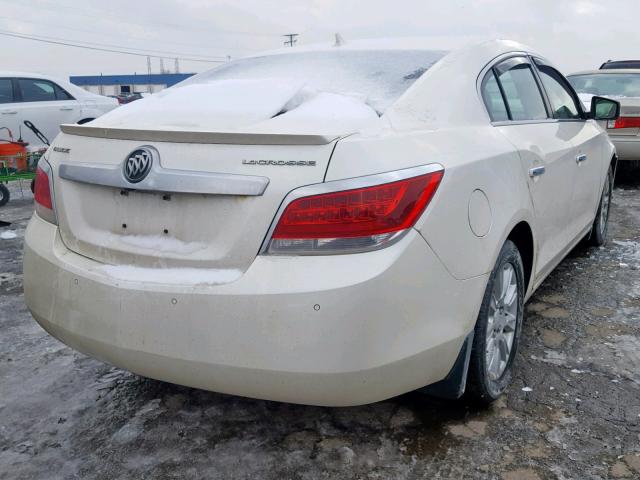 1G4GD5GR9CF173789 - 2012 BUICK LACROSSE P WHITE photo 4