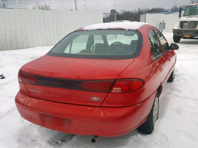 3FAFP13P72R121587 - 2002 FORD ESCORT RED photo 4