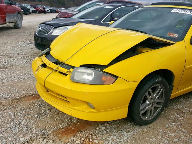 1G1JH12F257205802 - 2005 CHEVROLET CAVALIER L YELLOW photo 10