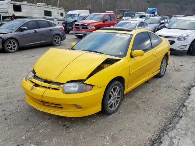 1G1JH12F257205802 - 2005 CHEVROLET CAVALIER L YELLOW photo 2