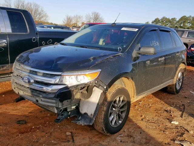 2FMDK3GC1DBC87104 - 2013 FORD EDGE SE BLACK photo 2