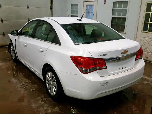 1G1PC5SH1B7107793 - 2011 CHEVROLET CRUZE LS WHITE photo 3