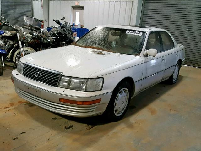 JT8UF11E3P0146692 - 1993 LEXUS LS 400 WHITE photo 2