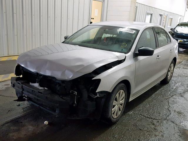 3VW2K7AJ4CM313232 - 2012 VOLKSWAGEN JETTA BASE Մոխրագույն լուսանկար 2