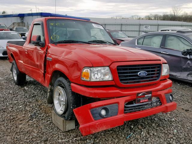 1FTYR10U27PA33360 - 2007 FORD RANGER RED photo 1