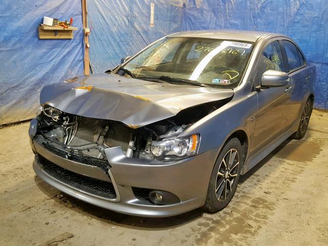 JA32V2FW1FU026642 - 2015 MITSUBISHI LANCER SE GRAY photo 2