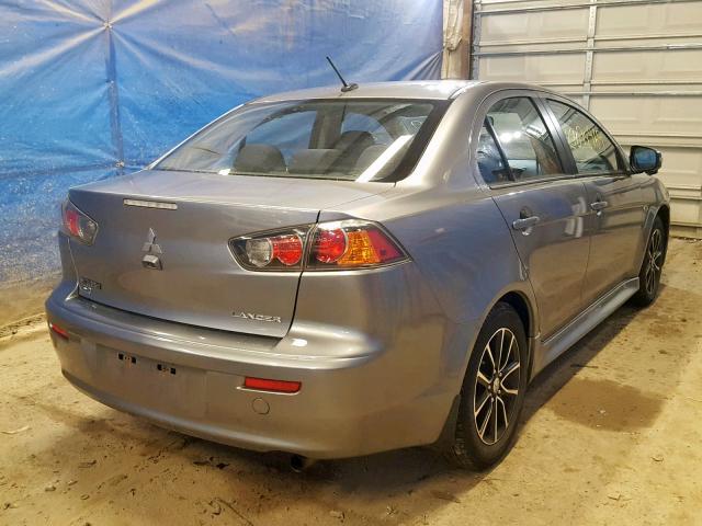 JA32V2FW1FU026642 - 2015 MITSUBISHI LANCER SE GRAY photo 4