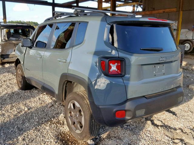 ZACCJAAB7HPE80365 - 2017 JEEP RENEGADE S GRAY photo 3